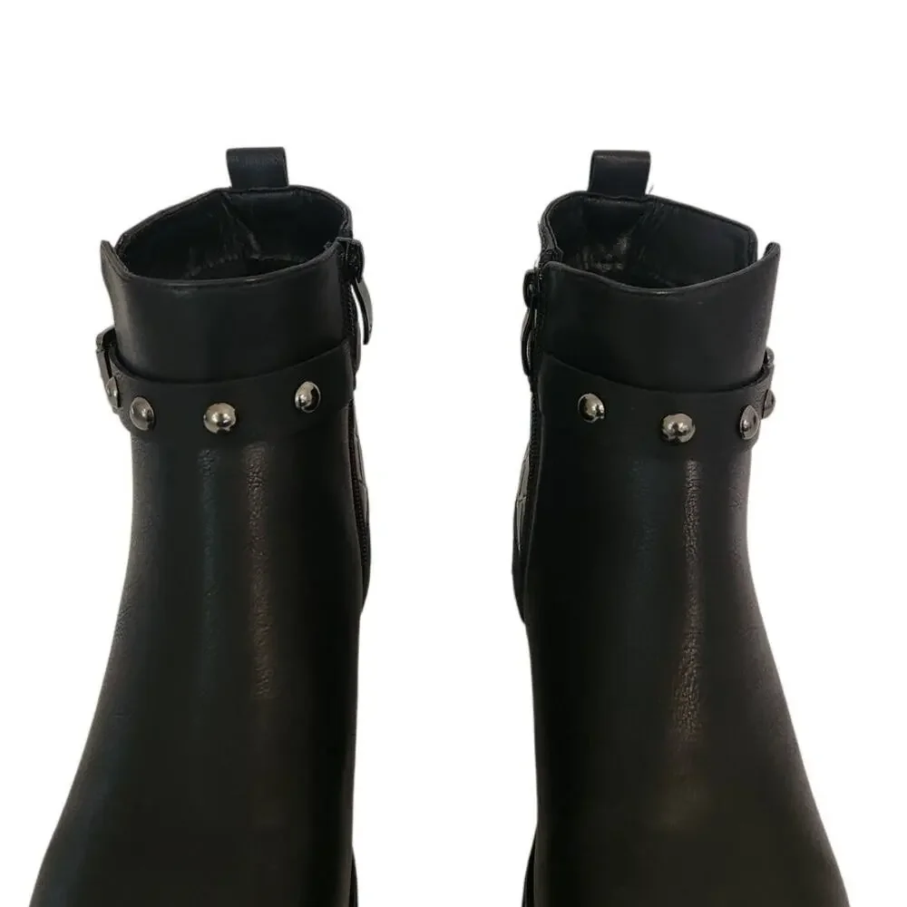 New GC Georgia Black Bootie Biker 9.5M